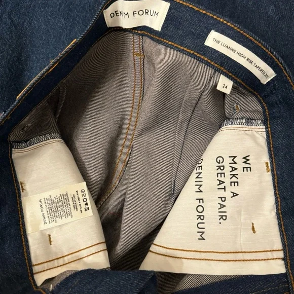 Denim Forum Luanne High Rise Tapered Jean - Picture 4 of 6